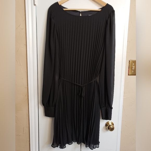 💘💋❤ Torrid Mini Chiffon Pleated Dress Black size 22/24 ❤💋💘 - Picture 3 of 5